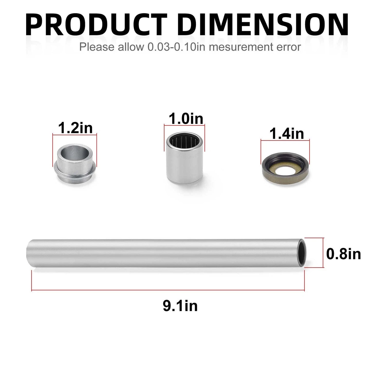 Swingarm Bearing Bushing Rebuild Kit for Honda TRX250R 1988-1989