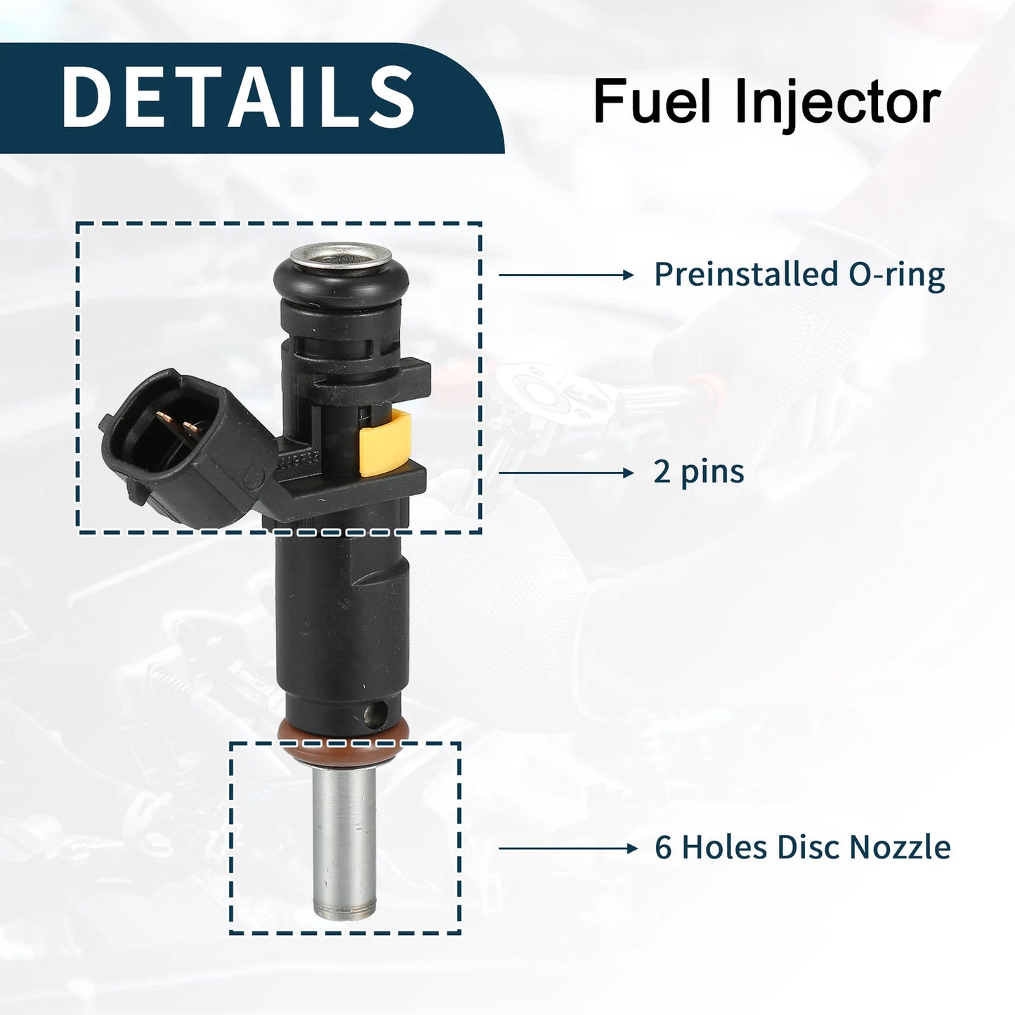 4 x Fuel Injectors for Mini Cooper R56 (2006-2012) 1.6L