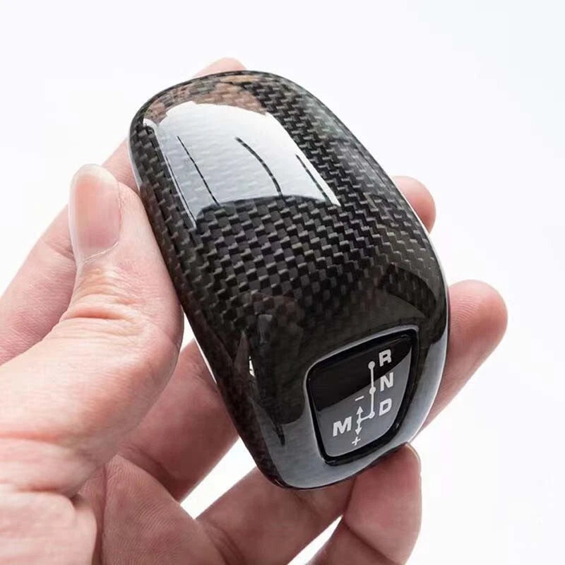 Real Carbon Fiber Gear Shift Knob Cover Kits Fit For Porsche Panamera 2018-2023