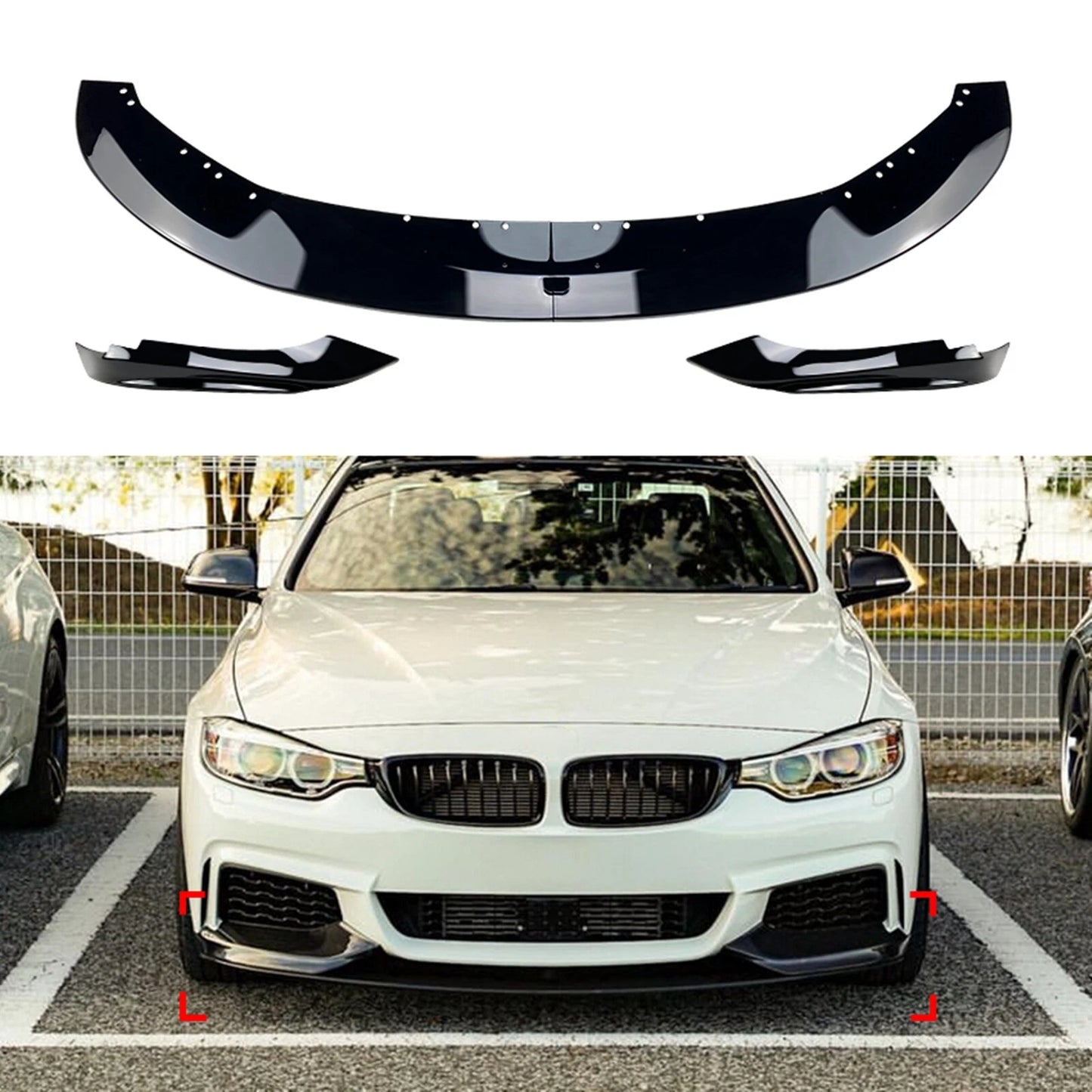 Front Spoiler Lip for BMW F32 F33 F36 M Sport (2014-2020)
