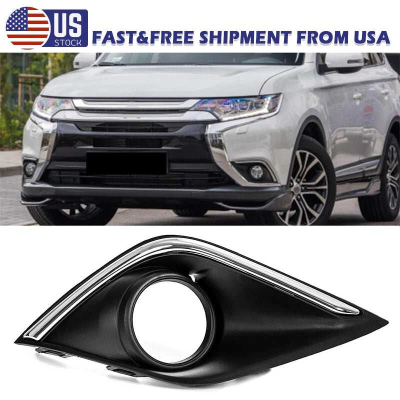 Right Passenger Side Fog Light Cover for Mitsubishi Outlander (2016-2019)