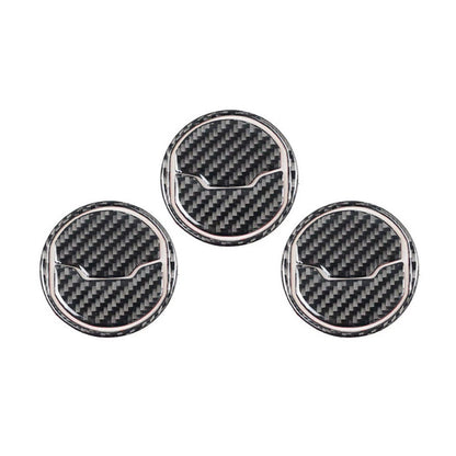 Carbon Fiber Center Air Condition Outlet Vent Trim For Ford Mustang 2015-2018