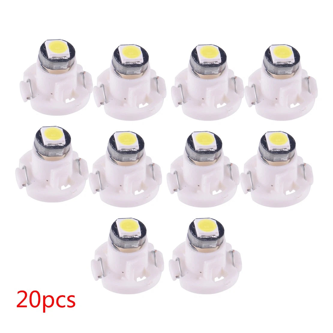 20 x T4.2 Neo Wedge SMD White LED Dash Climate Light Bulbs for Car