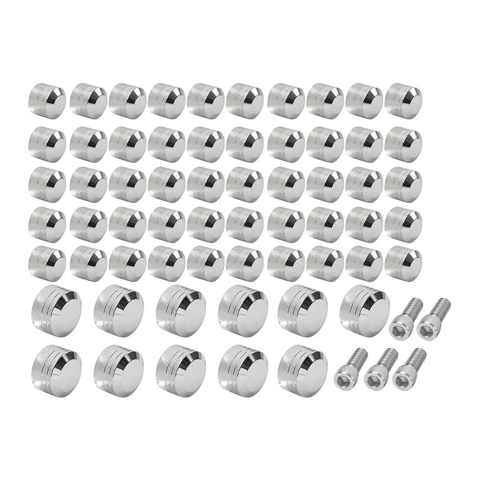 Chrome Engine Topper Screw Bolt Cap for Harley Twin Cam Softail (2007-2017)