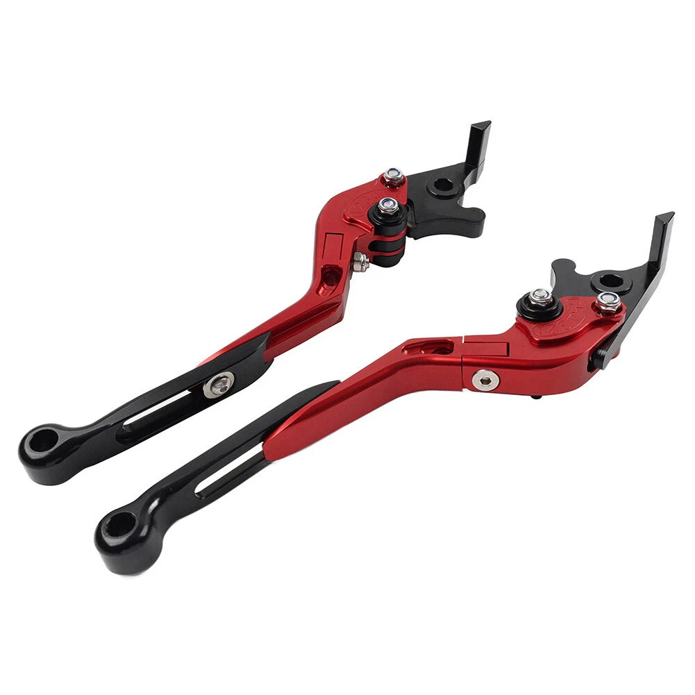 Red Extendable Brake Clutch Levers for Kawasaki ZX1400 ZX14R ZZR1400 (06-17)