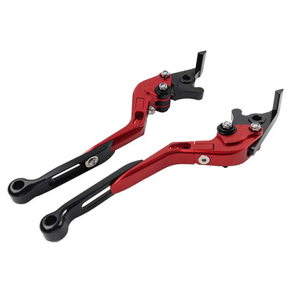Red Extendable Brake Clutch Levers for Kawasaki ZX1400 ZX14R ZZR1400 (06-17)