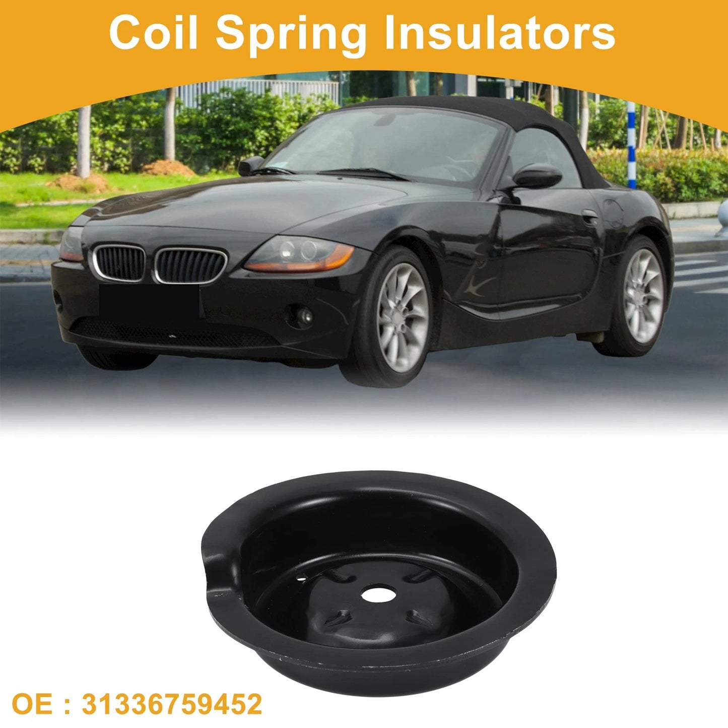 Coil Spring Insulators for BMW Z4 2009-2016 Metal 1 x Pair
