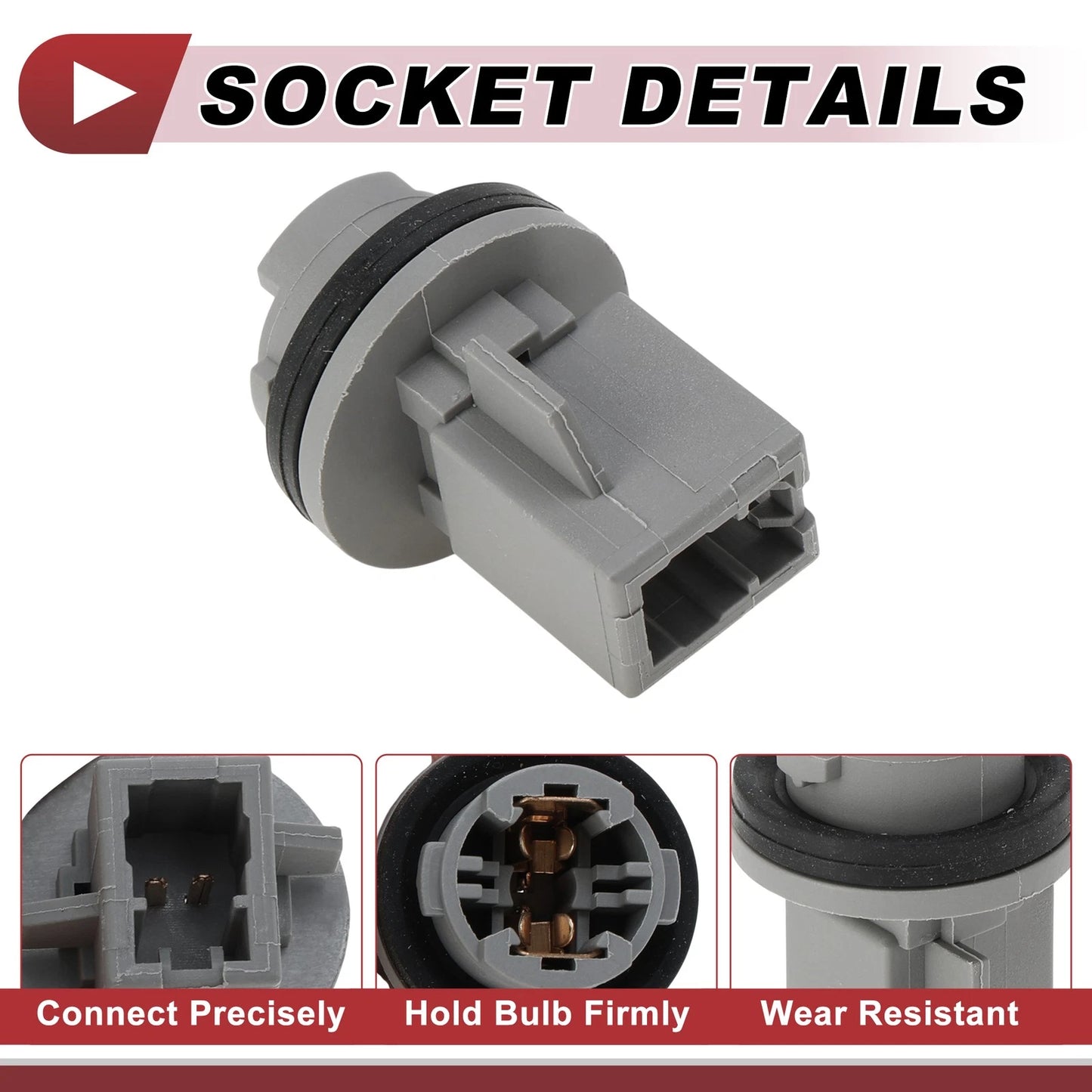 License Plate Light Socket for Hyundai Elantra 2001-2003 (1 x Socket)