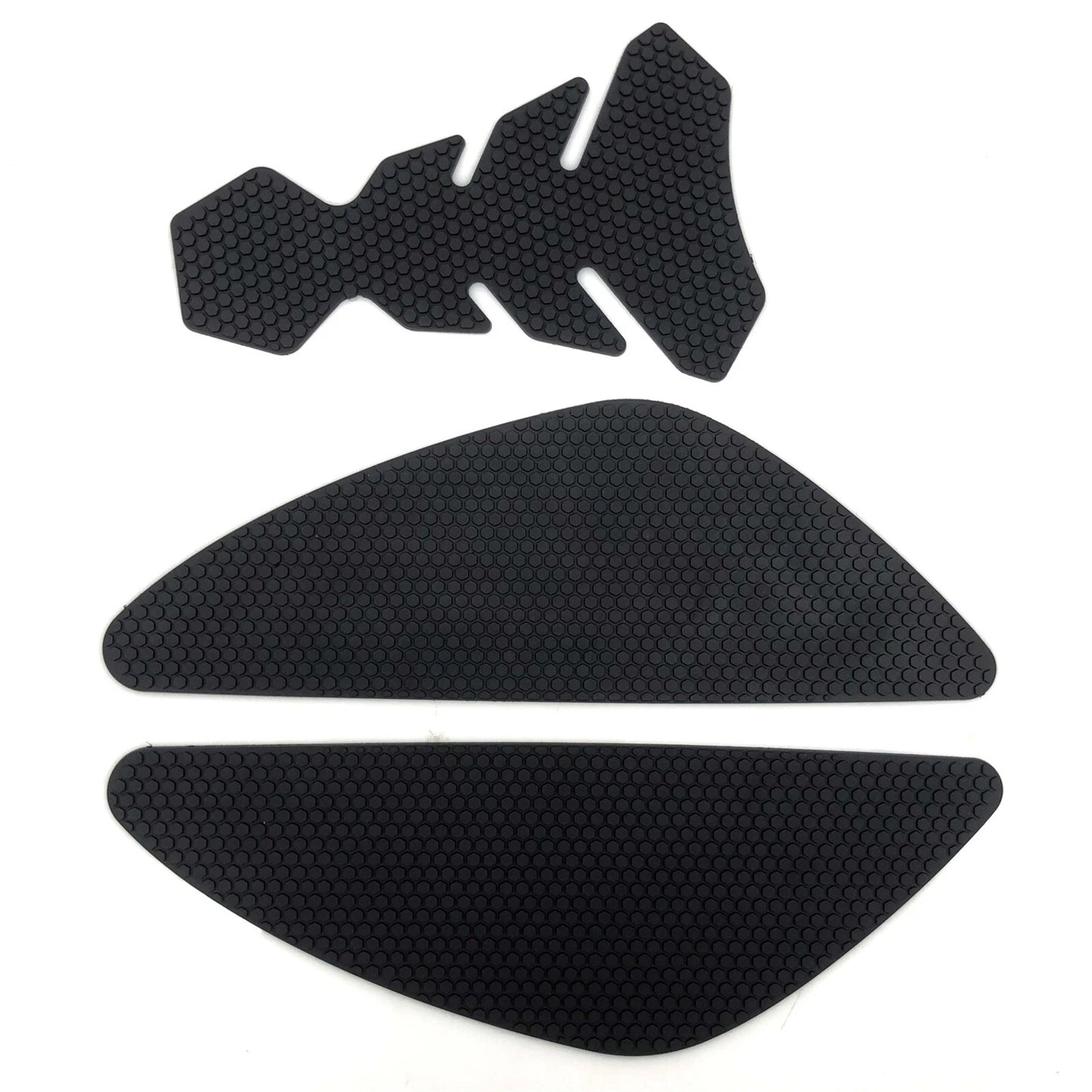 3 x Black Gas Tank Traction Grip Side Pad Covers for KAWASAKI Z650RS (2021-2023)
