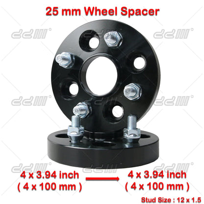 2 x 20mm Hub Centric Wheel Spacers for Honda Civic EG EK del Sol (1992-2000)