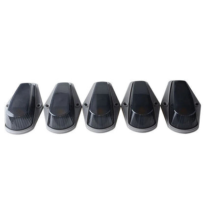5 x White Light Roof Cab Marker Clearance Covers for Ford F-150 (1980-1997)