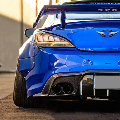 Carbon Fiber Rear Bumper Lip Diffuser for Hyundai Genesis Coupe 2009-2016