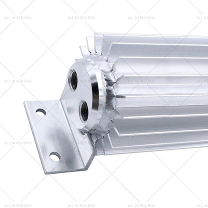 18" Dual Pass Transmission Cooler with 1/4" NPT Fitting for Universal Vehicles