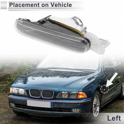 Left Front Bumper Side Marker Light Cover for BMW 3 Series (2006-2013)