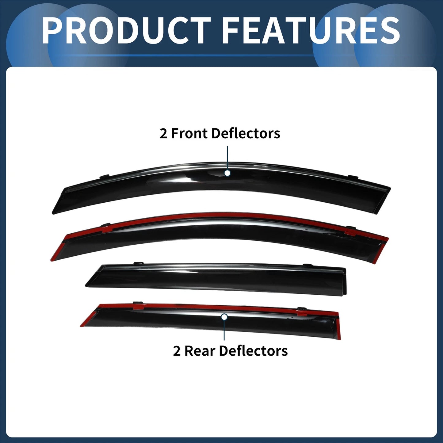 Window Deflectors 1 Set for Kia K5 (2021)