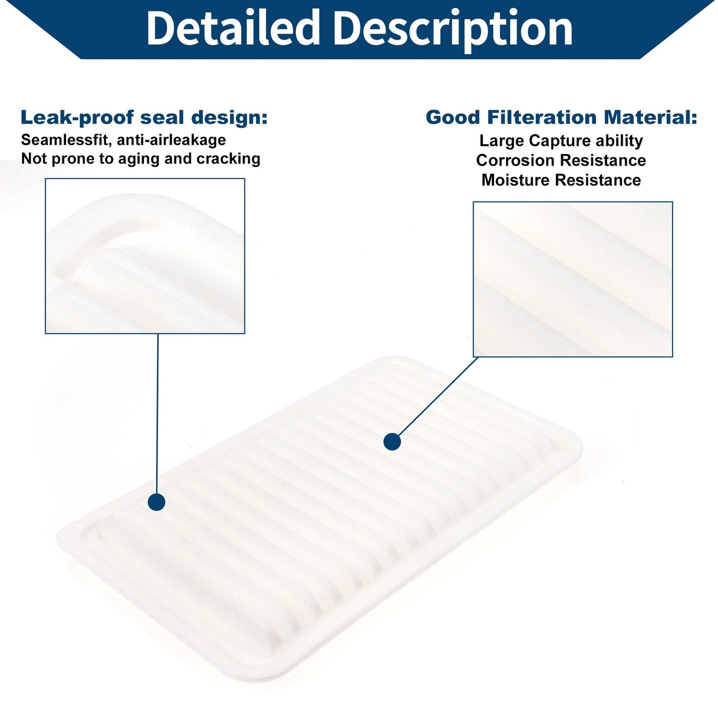 Car Engine Air Filter for Lexus ES330 3.3L (2002-2006) - 2 x Filters