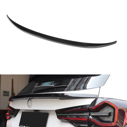 Black Rear Middle Trunk Spoiler Wing Trim Fit For BMW X3 X3M IX3 2018-2023