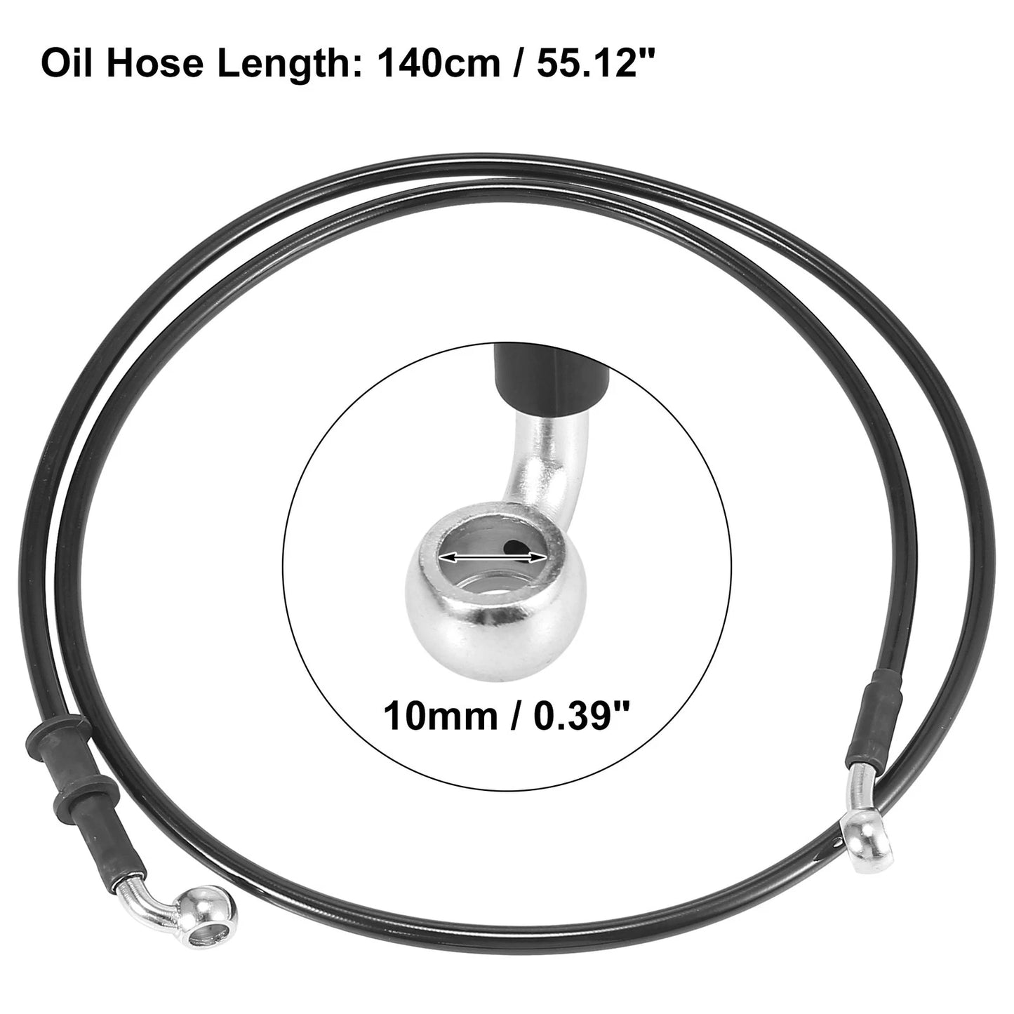 Oil Hose Line Pipe 140cm 55.12in for Universal