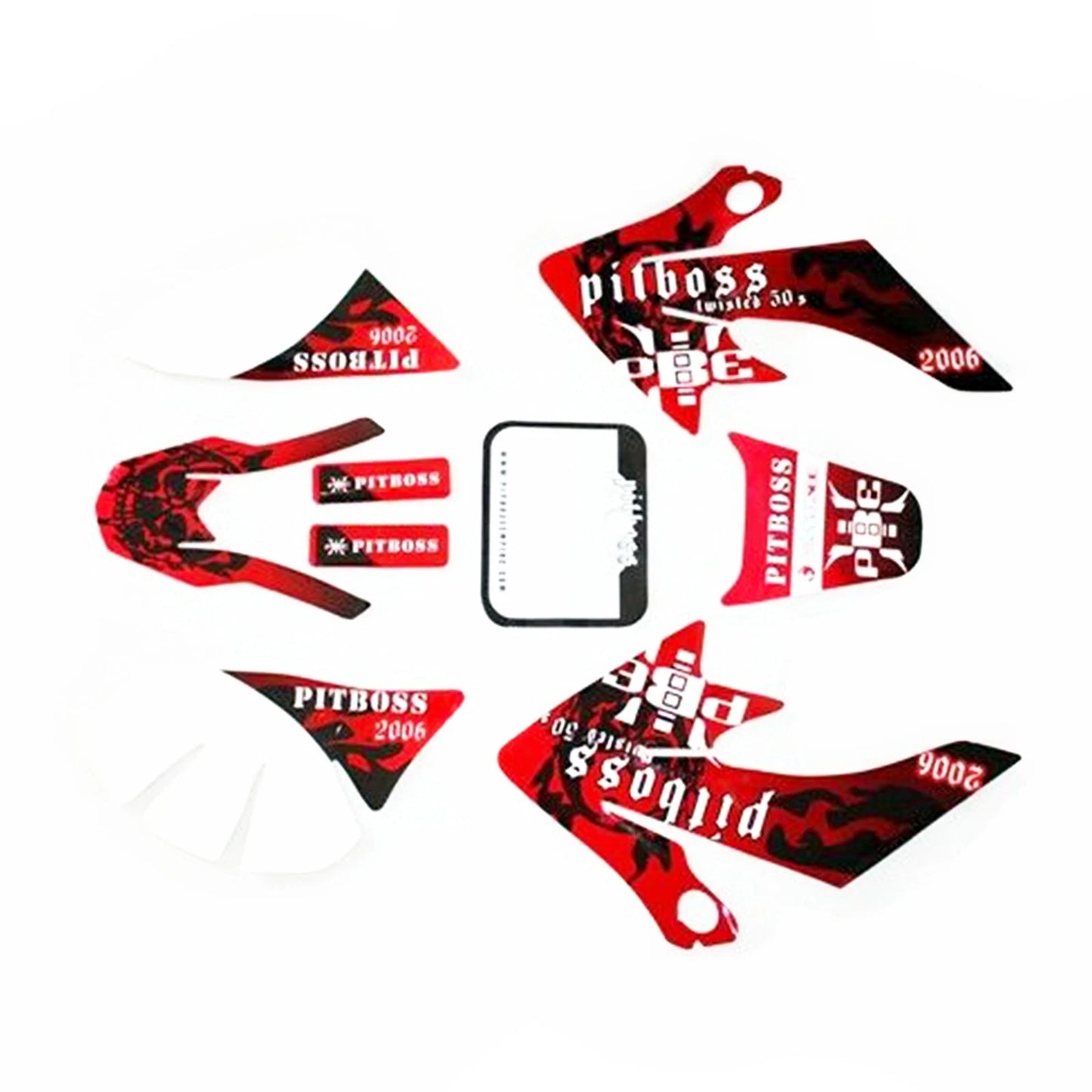 3M PITBOSS Decal Sticker Kit for Honda CRF50 (2004-2023)