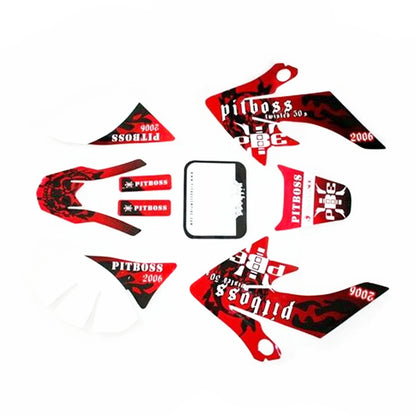 3M PITBOSS Decal Sticker Kit for Honda CRF50 (2004-2023)
