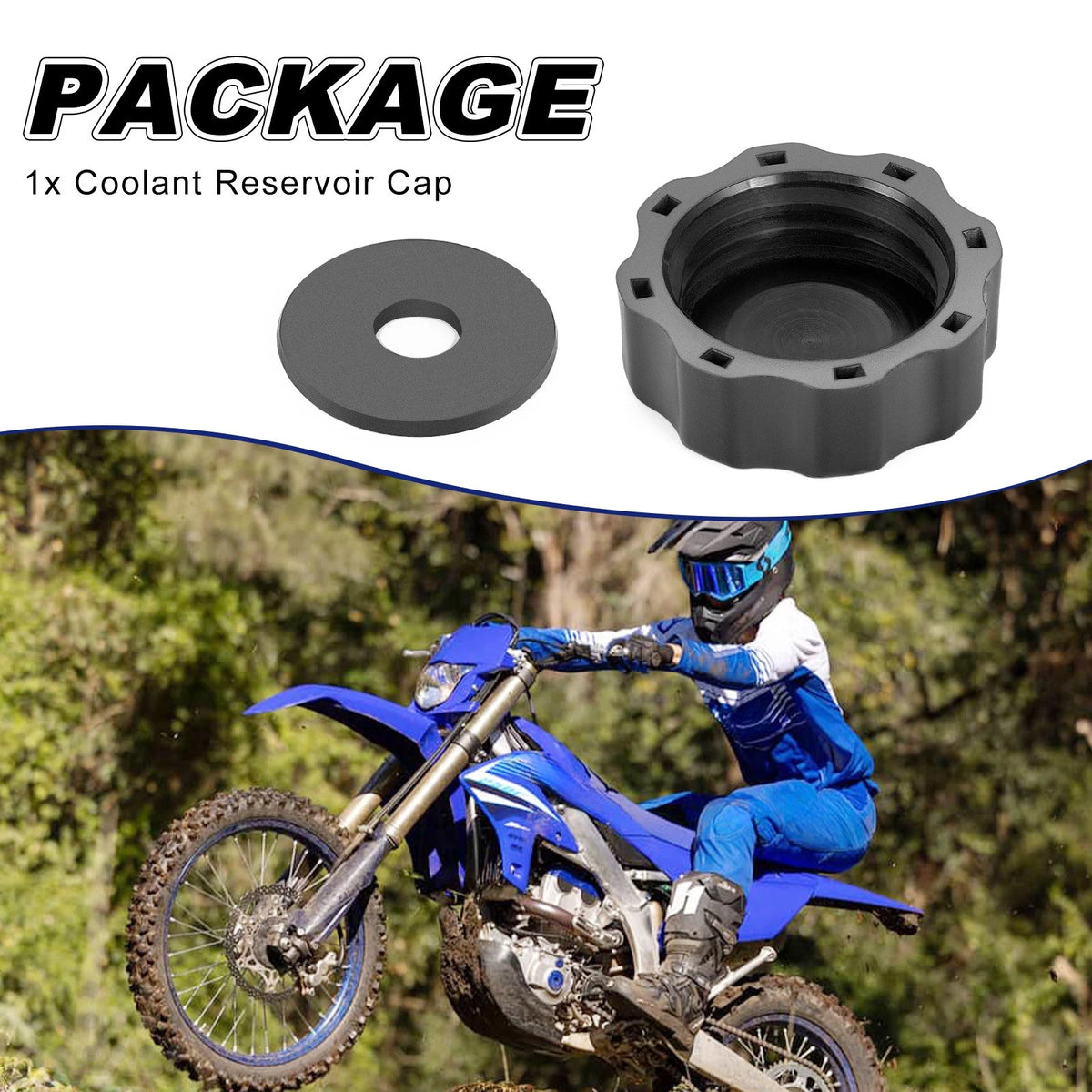 Coolant Reservoir Cap for Yamaha WR250F (2001-2006)/WR400F (1999-2000)