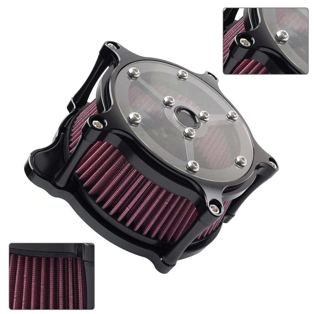 Red Clarity Air Cleaner Intake Filter for Harley Touring Street Road Glide (2017-2024)
