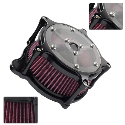 Red Clarity Air Cleaner Intake Filter for Harley Touring Street Road Glide (2017-2024)
