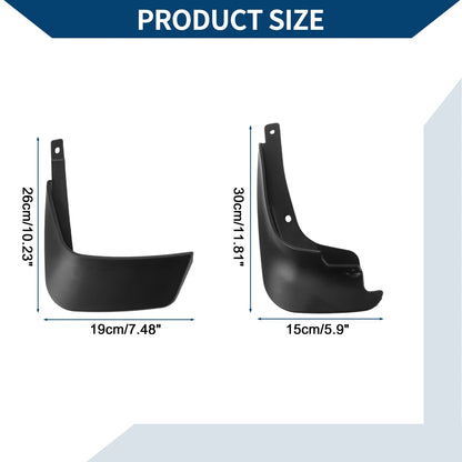 Mud Flaps Splash Guards 2 x Front & Rear for Toyota Vitz (2005-2010)