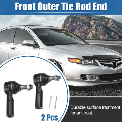 2 x Front Outer Tie Rod End Links for Toyota Matrix, Pontiac (2003-2008)