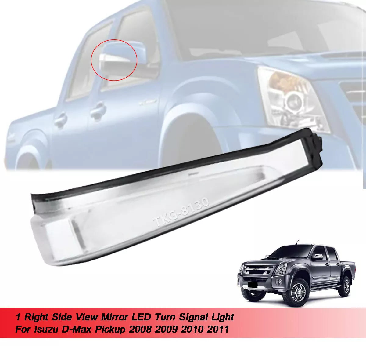 Side View Mirror Turn Signal Light for Isuzu DMax D-Max (2008-2011)