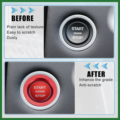 Red Start Stop Button Cover for Land Rover Discovery (2015-2023)