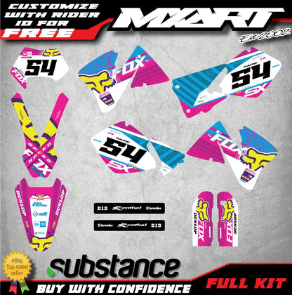 Custom Graphics Kit Stickers for KTM EXC 2001-2002
