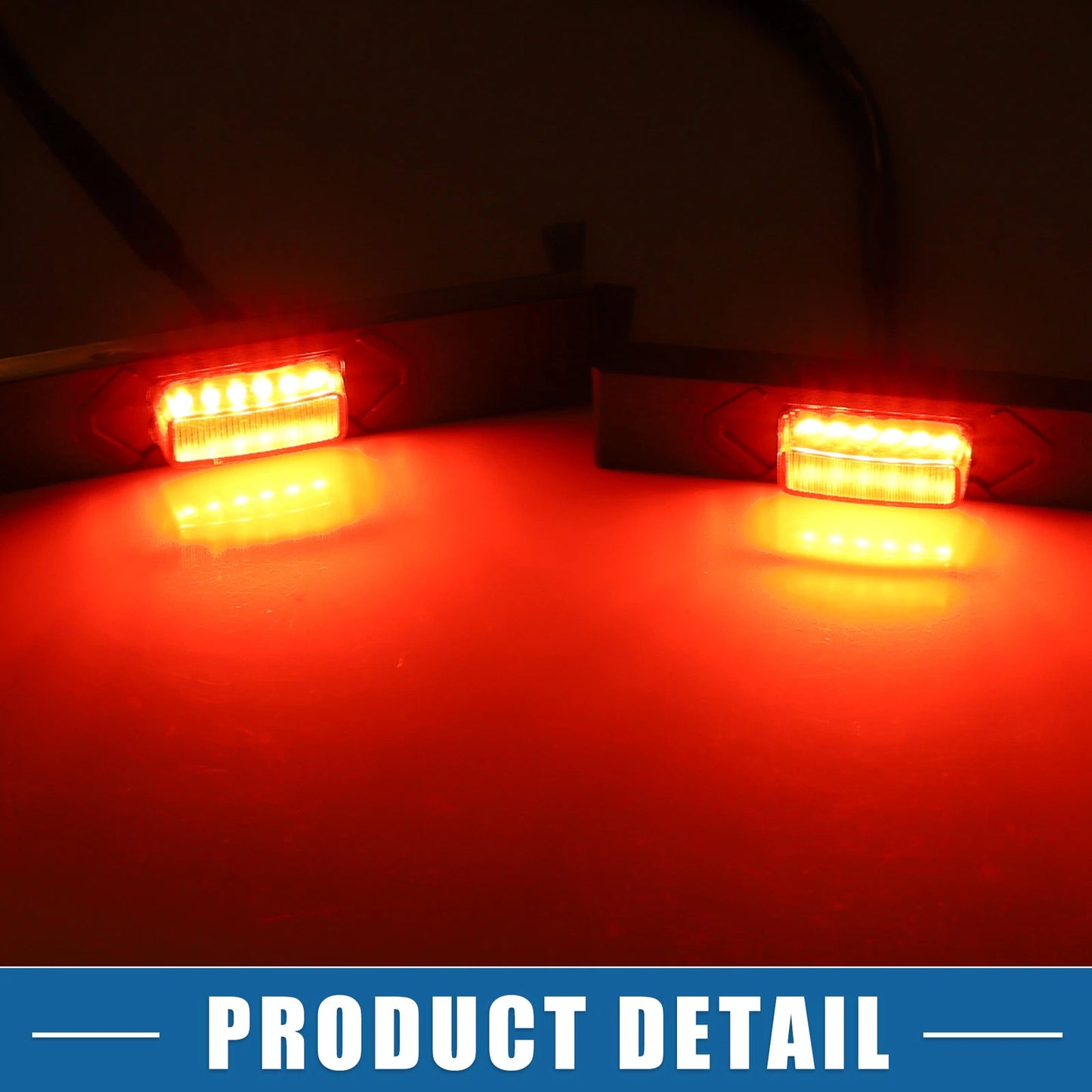 LED Front Grille Lights Set for Toyota 4Runner 2020-2022 Red Black