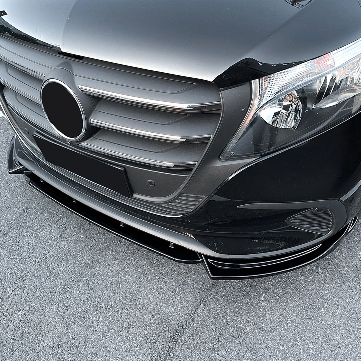 Front Spoiler Lip Splitter for Benz V Class (2024-2025)
