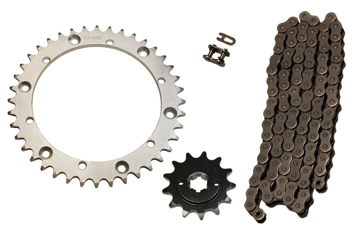 2 x Natural 520x92 O-Ring Drive Chain & 13/40 Sprockets for Yamaha Blaster 200