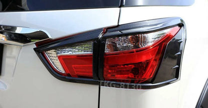 Black Carbon Tail Light Covers for Isuzu MU-X (2017-2019)