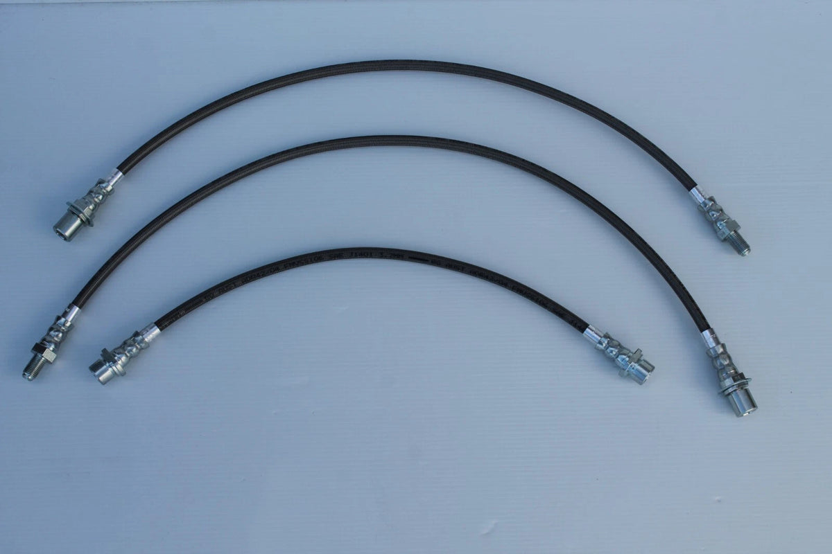 Braided Brake Hose Set (3) for Toyota Land Cruiser (80-Current)