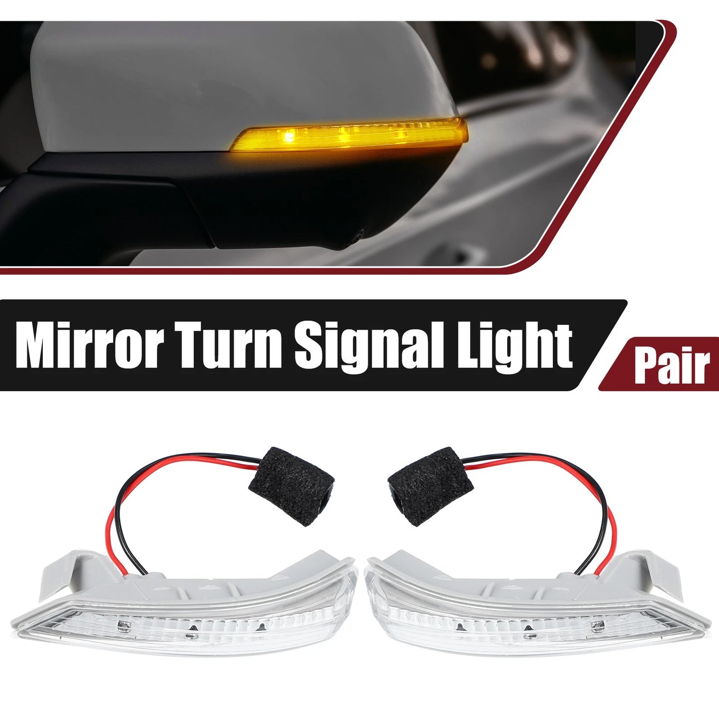 1 pair LED Left Right Mirror Turn Signal Light for Chrysler