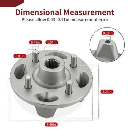 2 x Front or Rear Wheel Hubs for Yamaha Viking 700 VI (2014–2015)