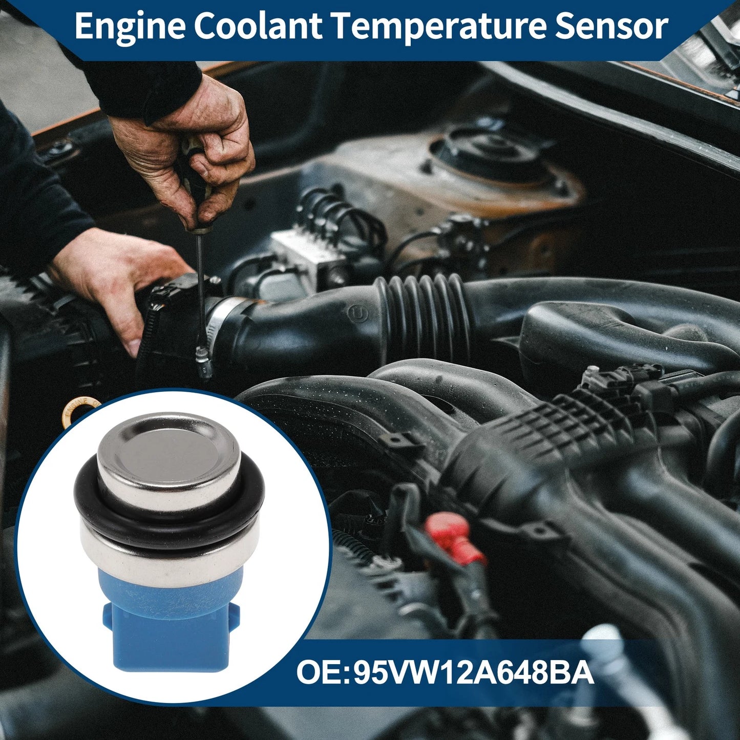 Engine Coolant Temperature Sensor for Ford Kuga 2019-2023