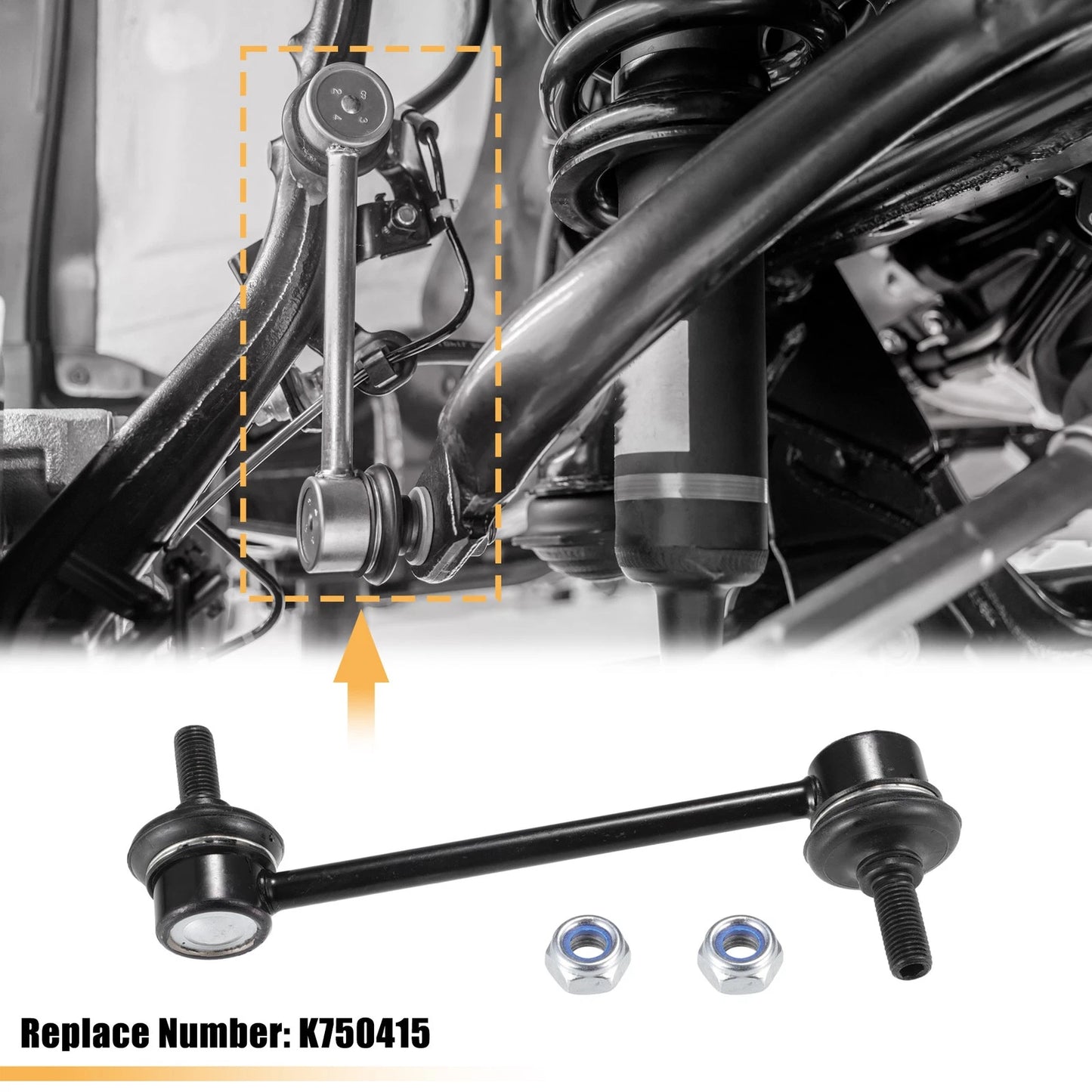 2 x Front Stabilizer Sway Bar End Links for Ford Fusion (2011-2012)