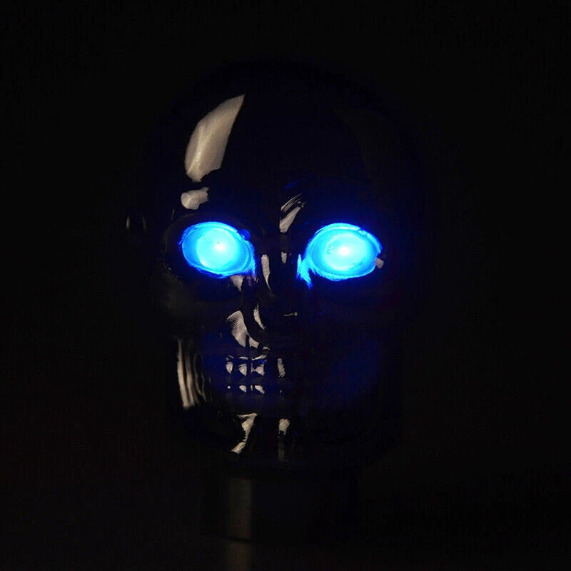 Blue LED Skull Head Gear Shift Knob for Manual Transmission Car