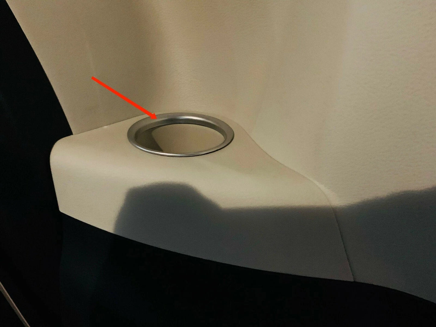 Cup Holder Side Water Cover Trim for 2021-2023 Toyota Sienna ABS Matte 2 x
