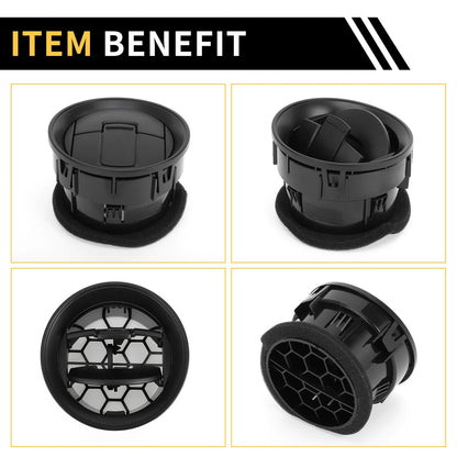 Dash AC Heater Air Vent for Ford F150 2009-2014 Center A/C Outlet Black