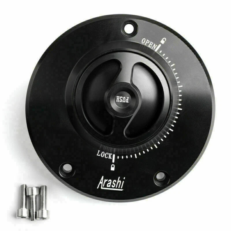Keyless Fuel Cap Black for Kawasaki Versys 1000, GTR 1400 (2010-2018)