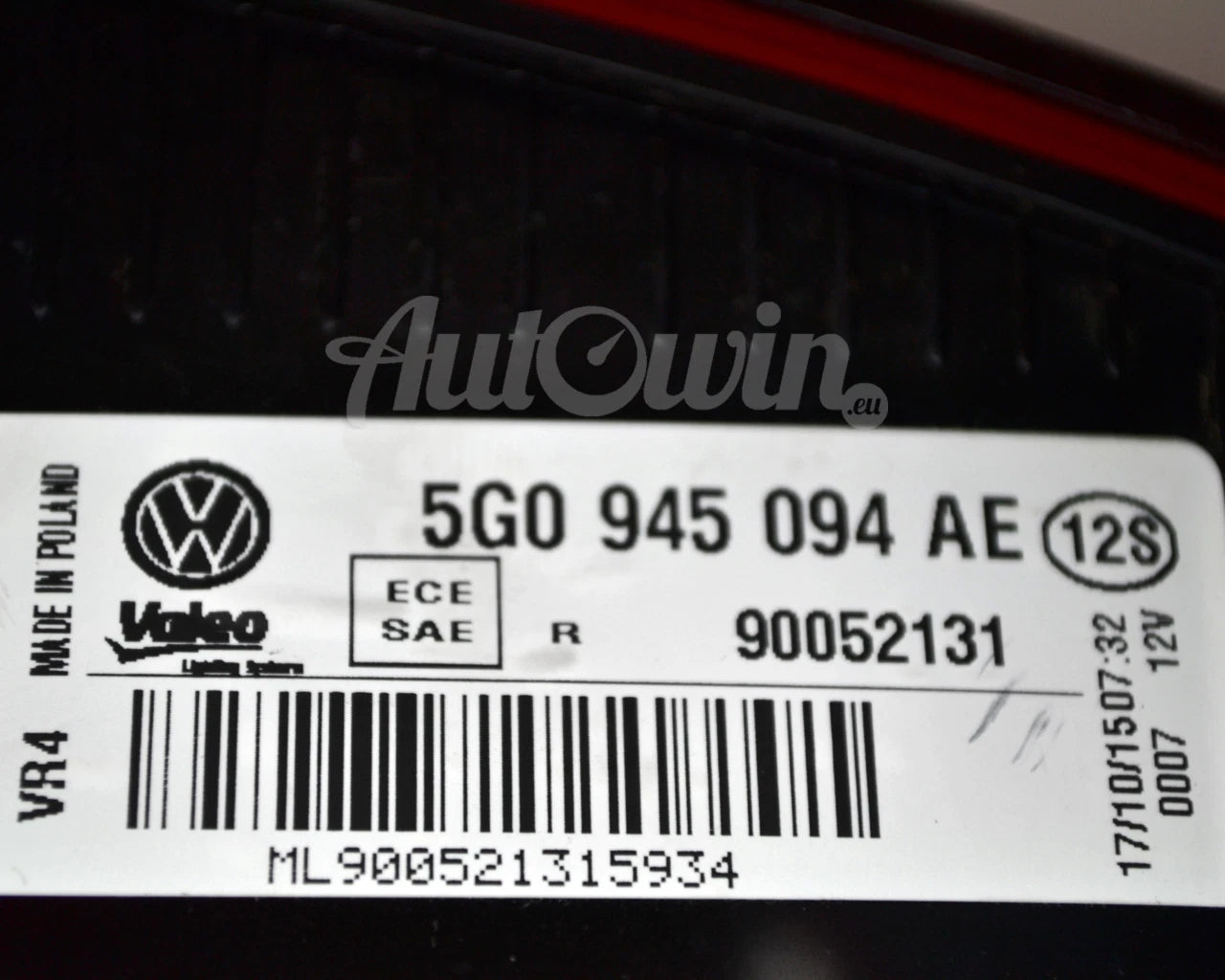 Rear Light for VW Golf VII 2012-2016 Right Side OEM 5G0945094AE