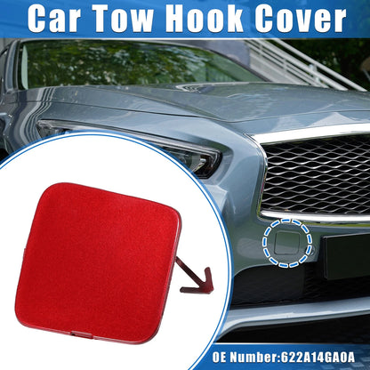 Tow Hook Cover Front Right for Infiniti Q50 (2014 - 2018) Red