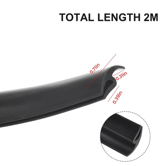 1Pcs Seal Strip Installed On Panel Under Windshield Wiper