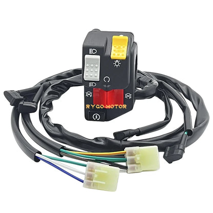 Handlebar Control Switch Start Kill Stop Headlight for Honda Recon 250