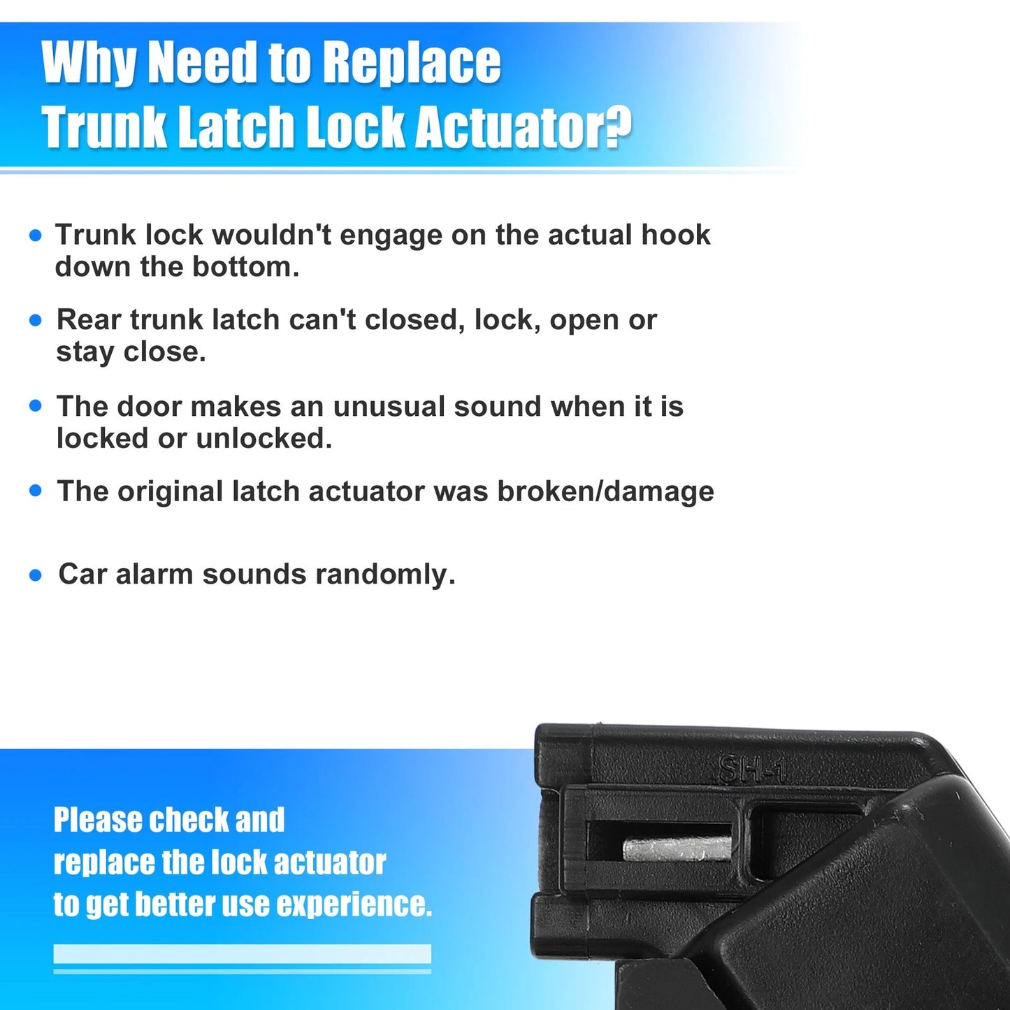Trunk Latch Lock Actuator for Toyota Avalon (2005-2012)
